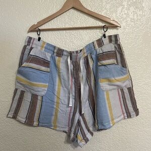 Time And Tru Striped Cozy Shorts, size XXL